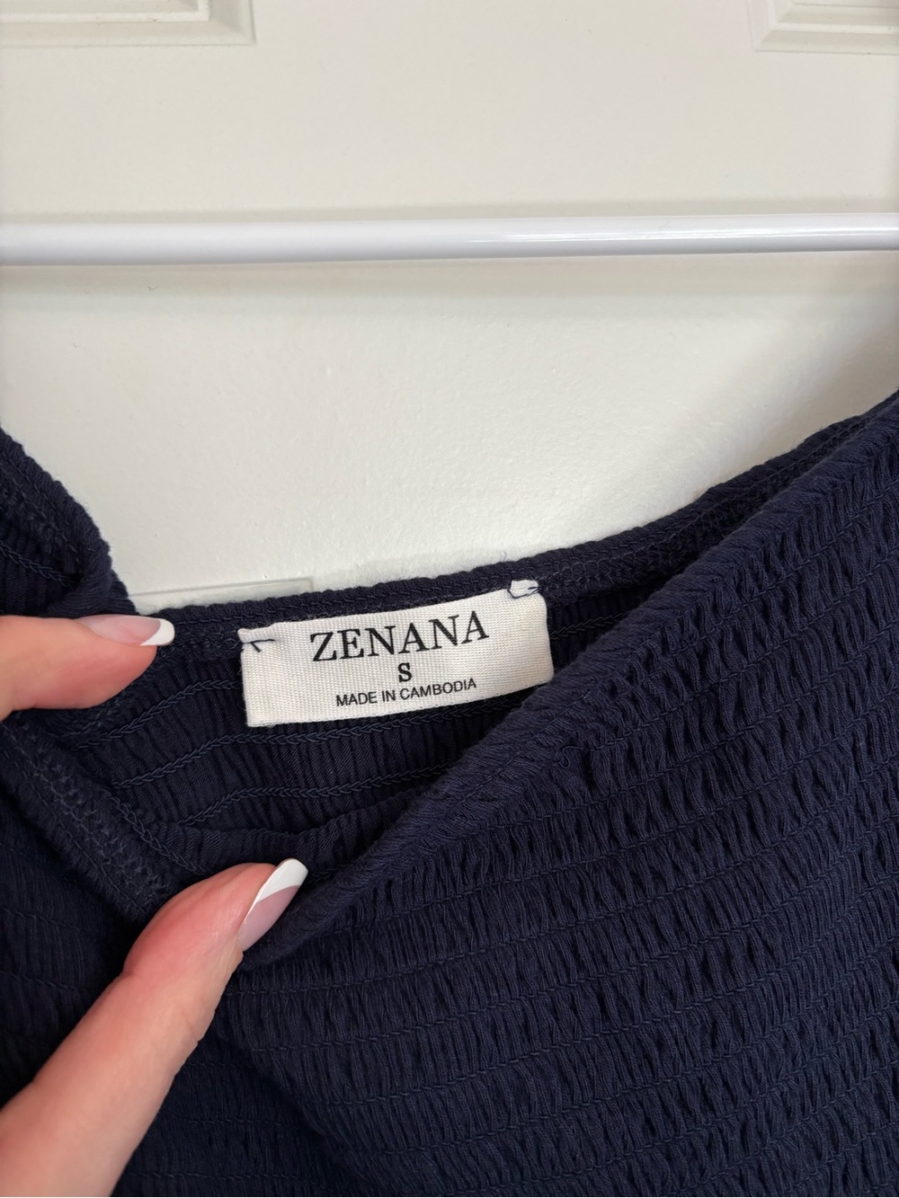 Zenana Navy Tube Top Romper - Picture 2 of 5